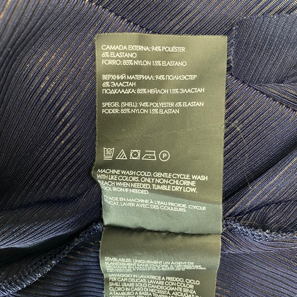 CLUB MONACO Textured Midi Skirt in Blue size Small - Picture 7 of 9